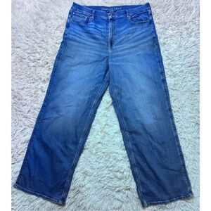 Women’s American Eagle Wide Leg Baggy Stretch Jeans Plus Size 20 Long